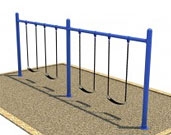 Single Post - Metal Swing Sets - Swings & Seats - Playground Equipment