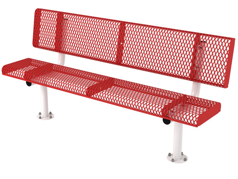 Rolled Style Park Bench With Back by Webcoat | B6WBROLLS - AAA State of ...