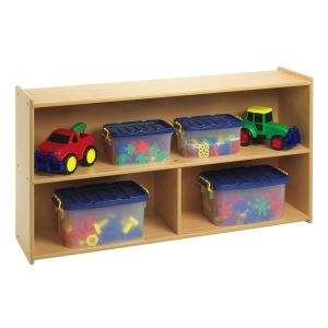 Children's Factory, ANG7148, Angeles Value Line Toddler 2-Shelf Storage,  24H, Kids Classroom Organizer, Playroom, Daycare and Preschool Bookshelves