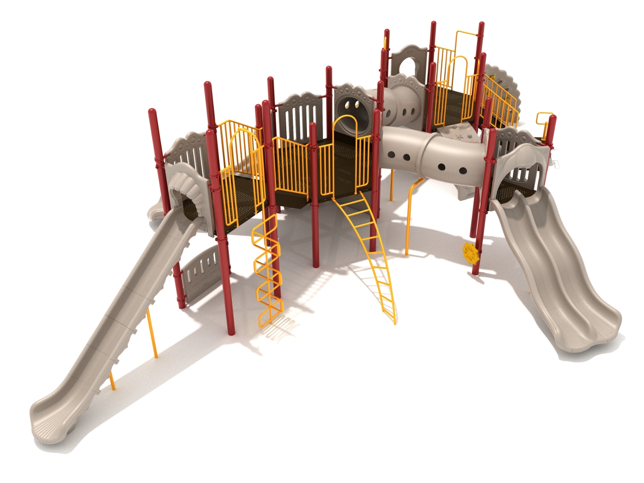 Large Playground with A Lot of Sliding - Sandstone Quarry Play System ...