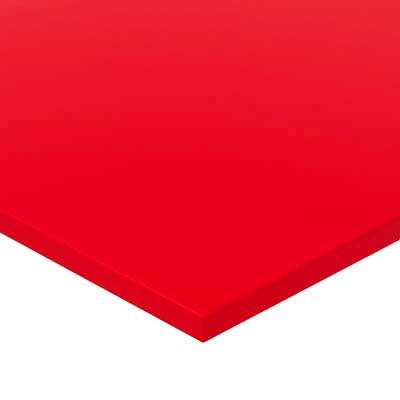 6 Inch One Sided Single Colors (Red) 50 Sheets (All Same Color