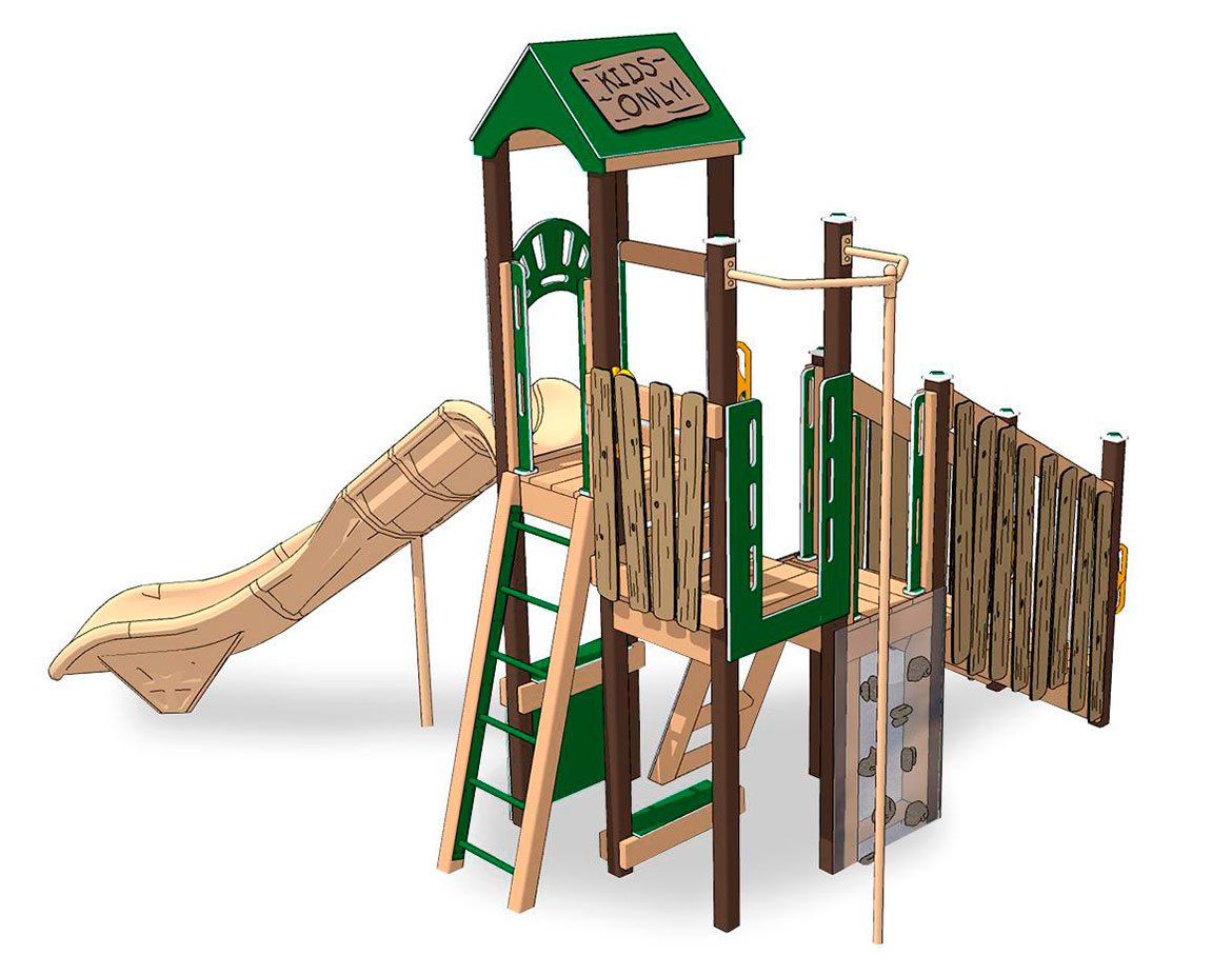 Tree House Theme Playground Equipment 